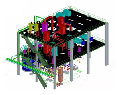 Efficient acidic evaporation crystallization system